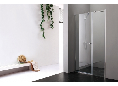 Čelne dvere GLASS B5 CHRÓM 105 číre