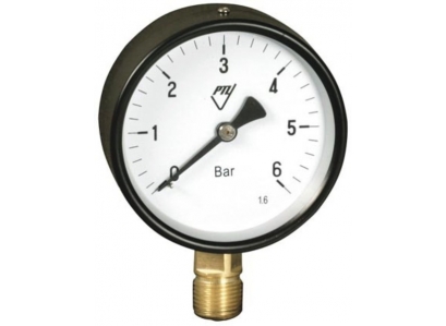 MANOMETER 0-16 1/2" SPODNÝ pr.100mm