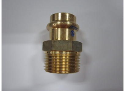 CU Prechod meď 22x3/4" ZV LISOVACÍ RZ 8243 VODA