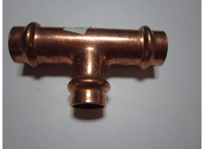 CU T-KUS meď 22x18x22 LISOVACÍ RZ 9131 VODA