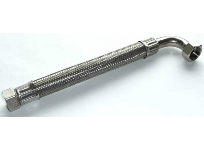 Spoj.hadica INOX 1" MF 50cm koleno