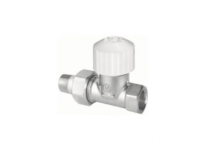 Term. ventil rad. priamy 1/2" ZT 22 BIELY