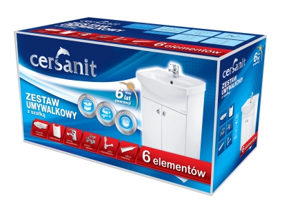SET Cersanit skr.+umýv.60cm +príšl.6v1