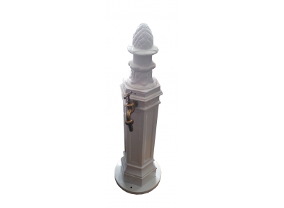 Ozdob. studňa BIELA 3/4" bez drž.6-hran