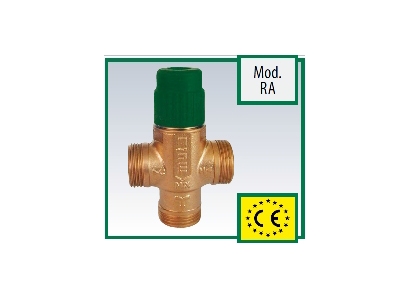 Termost.zmieš.ventil ZV SOLÁR RA 15-E 1/2" Kvs 1,7 30-60°C